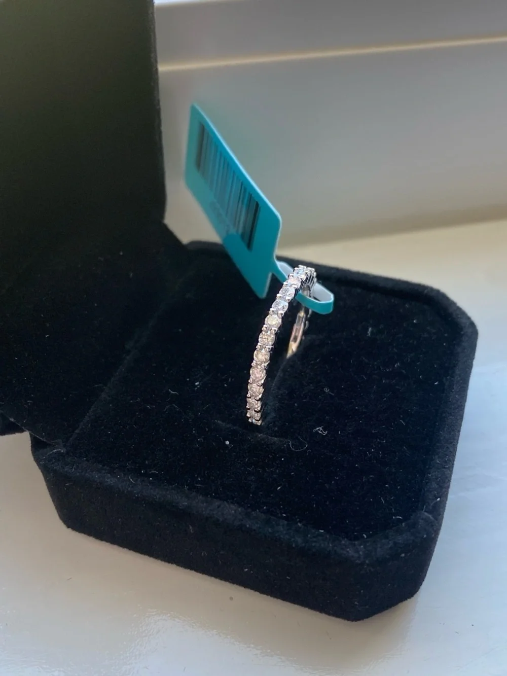 Moissanite Eternity Band Size 7